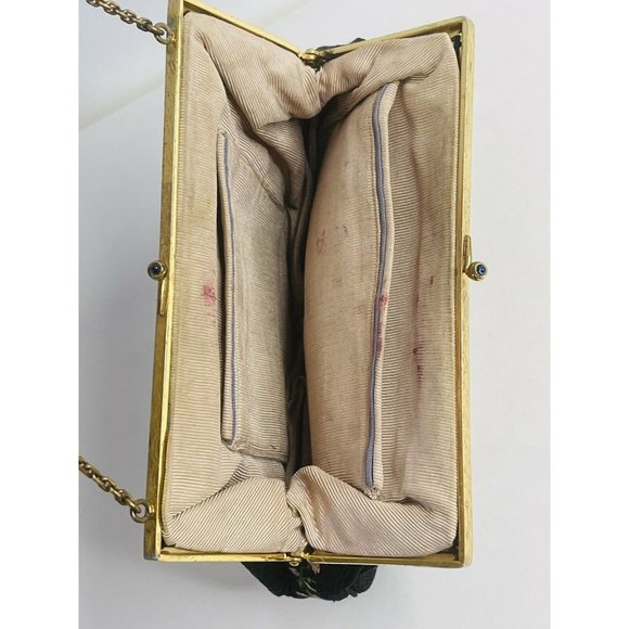 Vintage Purse Needlepoint Tapestry Handbag Bag 7.5" x 5.5" - Picture 8 of 11